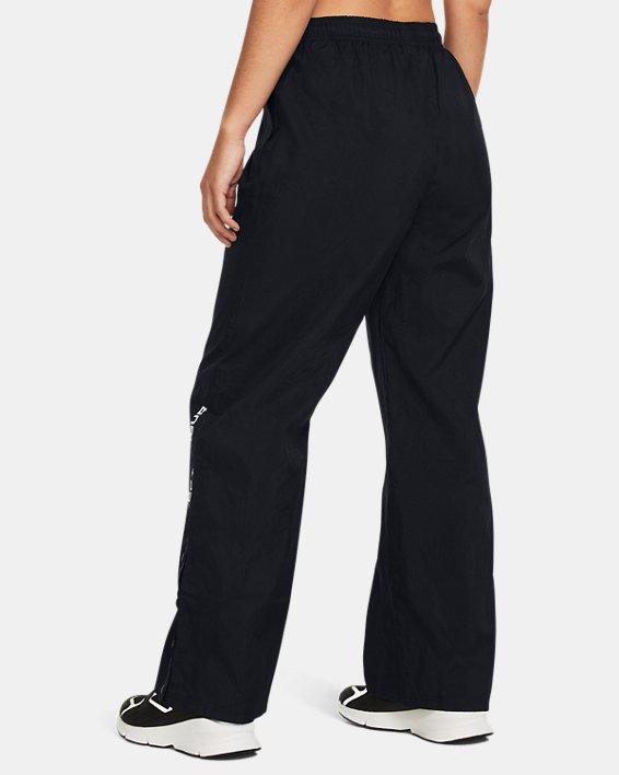Women's UA Legacy Crinkle Pants, Black, pdpMainDesktop image number 1